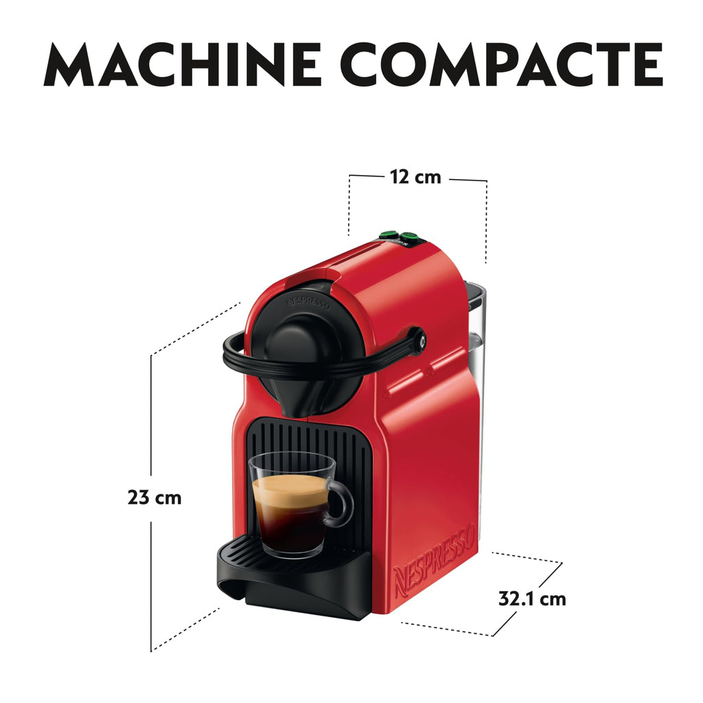 Machine à café Inissia rouge, Cafetiere Espresso YY1531FD, taglia unica - Saviron Edition