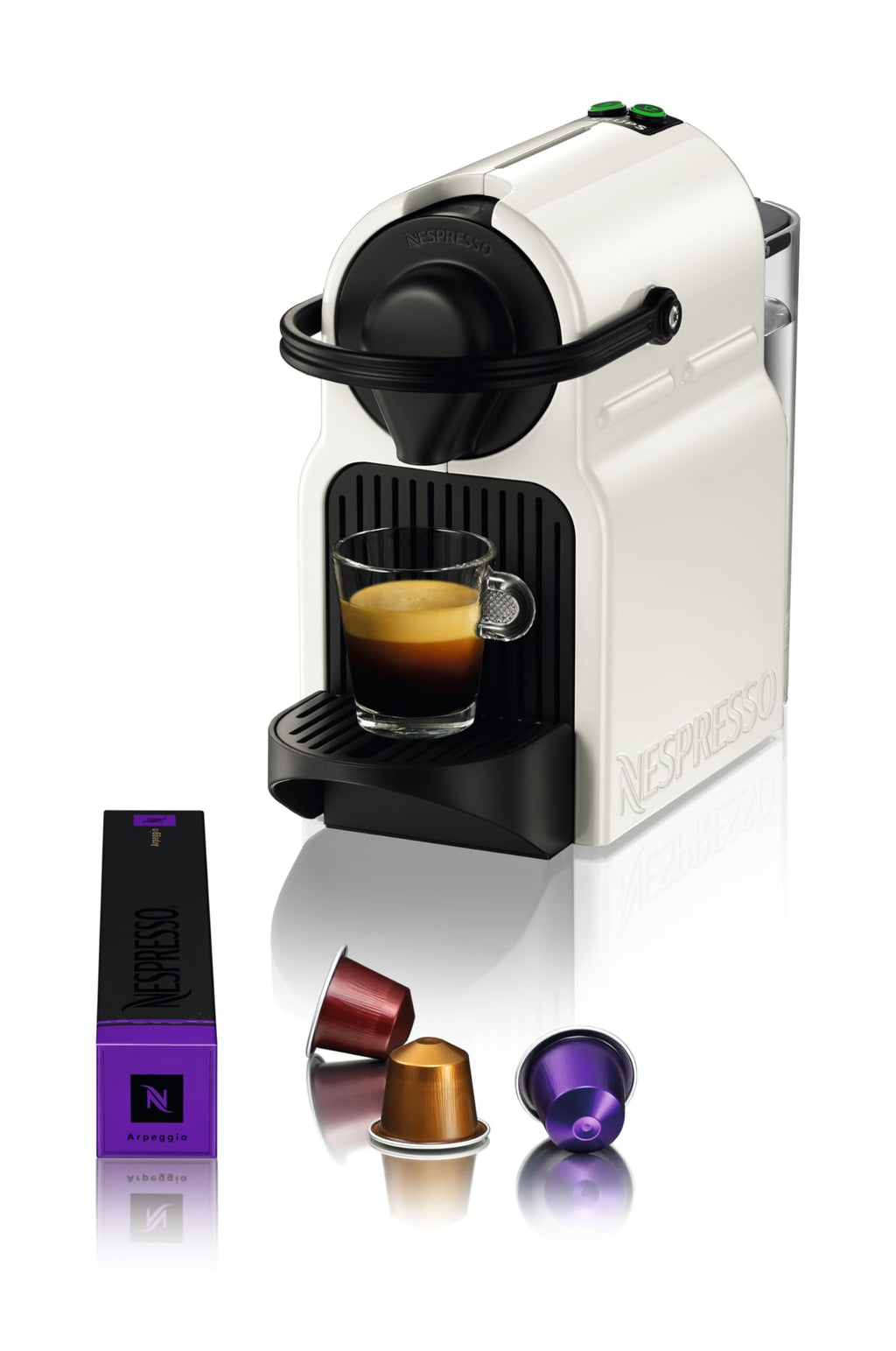 Machine à Café Inissia Blanche, 19 Bars + Kit de Bienvenue, Design Compact, Arrêt Automatique, YY1530FD - Saviron Edition