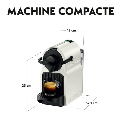 Machine à Café Inissia Blanche, 19 Bars + Kit de Bienvenue, Design Compact, Arrêt Automatique, YY1530FD - Saviron Edition